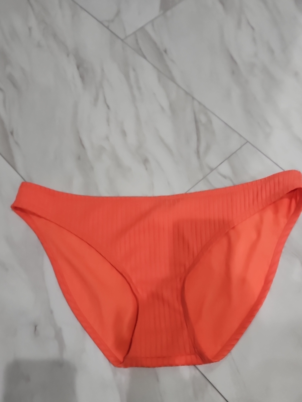 Xhilaration Orange Ribbed Bikini Bottom